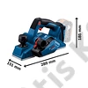 Bosch GHO 185-LI akkus gyalu (akku és töltő nélkül)