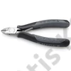 Knipex elektronikai oldalcsípő fogó keményfém vágóéllel ESD többkomponensű nyél 120 mm