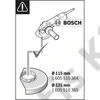 Bosch GDE 115/125 FC-T porelszívó adapter sarokcsiszolókhoz