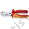 Knipex Erőkímélő oldalcsípő fogó krómozott VDE 180 mm