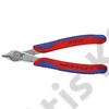 Knipex elektronikai oldalcsípő fogó Super Knips többkomponensű nyél 125 mm (bliszter)