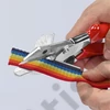 Knipex Sarokvágó olló műanyag- és gumiprofilokhoz krómozott 215 mm