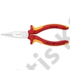 Knipex Félkerek csőrű fogó vágóéllel (Rádiófogó) krómozott VDE 160 mm