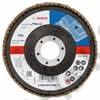 Bosch lamellás tárcsa 115x22.23 mm P80 fémhez Alox X431 kúpos üvegszál