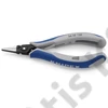 Knipex precíziós-elektronikai műszerész fogó többkomponensű nyél, barnított 130 mm
