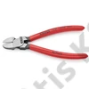 Knipex oldalcsípő fogó műanyaghoz kerek fej mártott nyél 160 mm
