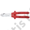 Knipex erőkímélő oldalcsípő fogó krómozott, mártott nyél VDE 250 mm