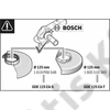 Bosch GDE 125 EA-S porelszívó adapter sarokcsiszolókhoz