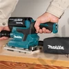 Makita DBO381ZU 18V LXT Li-ion BL AWS 93x185mm rezgőcsiszoló (akku és töltő nélkül) + adapter