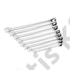 SATA racsnis extra hosszú csillag-villáskulcs készlet 8-19mm 8 részes (csavart nyéllel)