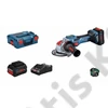 Bosch GWX 18V-15 SC BiTurbo akkus sarokcsiszoló X-Lock (2x8.0Ah ProCore) L-Boxx 125 mm