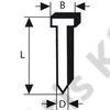 Bosch SK64-20 38NR 38mmX1,6mm rozsdamentes acél szeg
