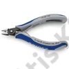Knipex precíziós elektronikai oldalcsípő fogó többkomponensű nyél barnított 125 mm