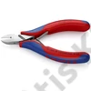 Knipex elektronikai oldalcsípő fogó többkomponensű nyél 115 mm (bliszter)