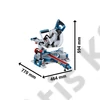 Bosch GCM 18V-216 D akkus gérvágó fűrész (2x munkadarab támaszték) (akku és töltő nélkül)