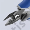 Knipex precíziós elektronikai oldalcsípő fogó többkomponensű nyél barnított 125 mm