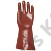 Mártott PVC kesztyű bordó sav/lúg/olajálló 36cm 8