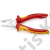 Knipex VDE kombinált fogó krómozott, többkomponensű nyél 180mm, rögzítőszemmel