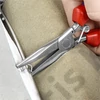 Knipex kárpit kapocs fogó többkomponensű nyél, polírozott 185 mm
