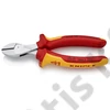 Knipex X-Cut Kompakt oldalcsípő fogó nagy áttételű krómozott VDE 160 mm (bliszter)