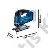 Bosch GST 185-LI akkus szúrófűrész 1x4.0Ah kofferben