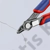 Knipex elektronikai oldalcsípő fogó Super Knips többkomponensű nyél barnított 125 mm