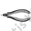 Knipex precíziós elektronikai oldalcsípő fogó ESD többkomponensű nyél barnított 120 mm (bliszter)