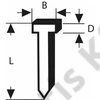 Bosch tűzőgépszeg  1.8x1.27x23mm TIP47 (1000db/doboz)