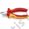 Knipex Oldalcsípőfogó krómozott VDE 125 mm