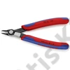 Knipex elektronikai oldalcsípő fogó Super Knips többkomponensű nyél barnított 125 mm