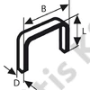Bosch tűzőkapocs 13x0.75x8mm TIP58 (1000db/doboz)