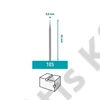 Dremel Gravírozószár 0.8 mm (105)