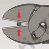 Knipex TwinForce nagy teljesítményű oldalcsípő fogó feketére foszfátozott 180 mm