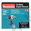 Makita DTW1001Z 18V Li-ion BL 1050Nm ütvecsavarbehajtó 3/4 Z (alapgép - akku és töltő nélkül)