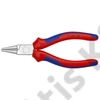 Knipex kerekcsőrű fogó többkomponensű nyél, krómozott 140 mm