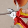 Knipex oldalcsípő fogó krómozott VDE 160 mm, rögzítőszemmel