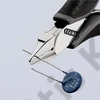 Knipex elektronikai oldalcsípő fogó ESD többkomponensű nyél 115 mm