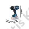 Bosch GDS 18V-1600 HC ütvecsavarozó 2x8.0Ah