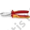 Knipex Erőkímélő oldalcsípő fogó krómozott VDE 200 mm