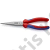 Knipex Félkerek csőrű fogó vágóéllel (gólyacsőr fogó) feketére foszfátozott 200 mm