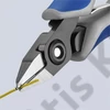 Knipex precíziós elektronikai oldalcsípő fogó többkomponensű nyél barnított 125 mm