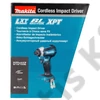 Makita DTD153Z 18V LXT Li-ion BL 170Nm ütvecsavarbehajtó 1/4 Z (alapgép - akku és töltő nélkül)