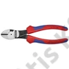 Knipex erőkímélő oldalcsípő fogó feketére foszfátozott, többkomponensű nyél 180 mm