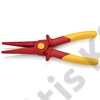 Knipex VDE műanyag félkerekcsőrű fogó 220 mm