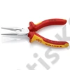 Knipex Félkerek csőrű fogó vágóéllel (Rádiófogó) krómozott VDE 160 mm