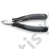 Knipex elektronikai oldalcsípő fogó keményfém vágóéllel ESD többkomponensű nyél 120 mm
