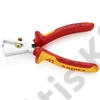 Knipex VDE huzalcsupaszító fogó krómozott, többkomponensű nyél 160 mm