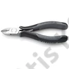 Knipex elektronikai oldalcsípő fogó keményfém vágóéllel ESD többkomponensű nyél 135 mm