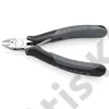 Knipex elektronikai oldalcsípő fogó keményfém vágóéllel ESD többkomponensű nyél 120 mm