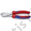 Knipex erőkímélő oldalcsípő fogó krómozott, többkomponensű nyél 180mm
